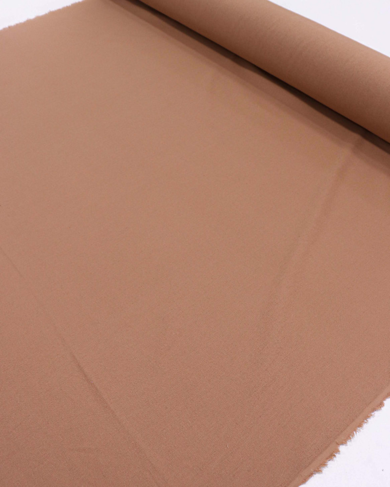 Tecido Linho Misto Rústico Castanho Claro (Com Leves Defeitos)