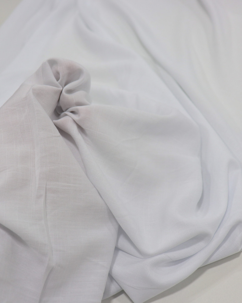 Tecido Viscose Texturizada Branco