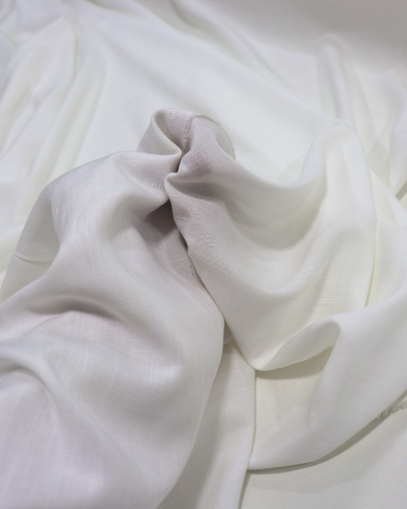 Tecido Viscose Texturizada Offwhite