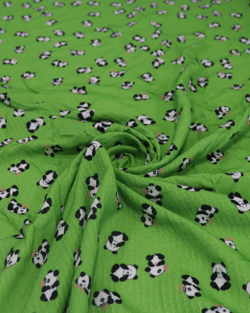Tecido Viscose Maquinetada Micro Pandas