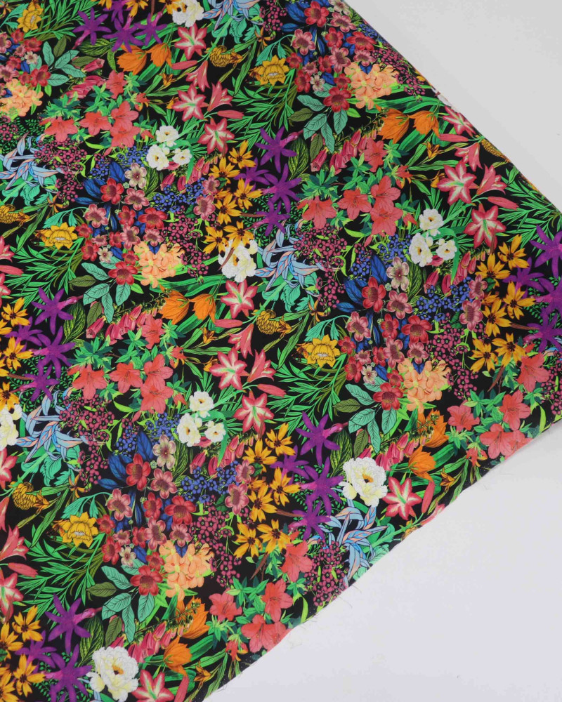 Tecido Viscose Multi Floral Colorido