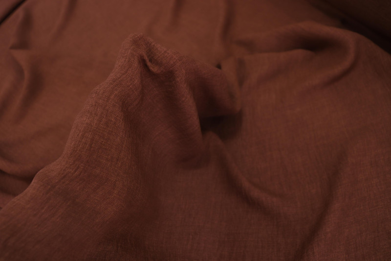 Tecido Crepe Duna Texturizado Marrom