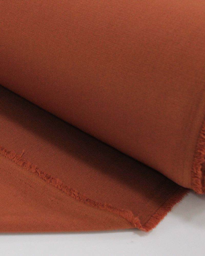 Tecido Crepe Texturizado com Elastano Castanho