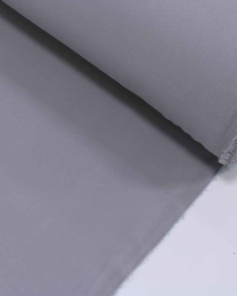 Tecido Crepe Texturizado com Elastano Cinza