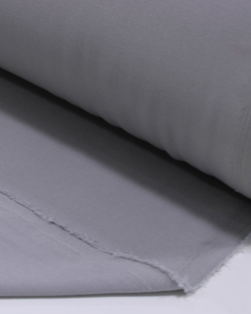 Tecido Crepe Texturizado com Elastano Cinza