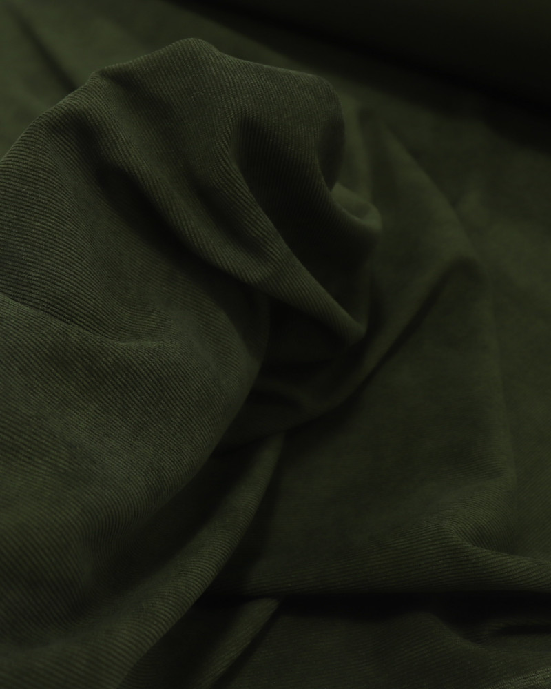 Tecido Veludo Micro Cotelê Verde Militar