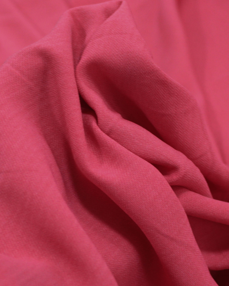 Tecido Crepe Salinas Sarjada Rosa Chiclete