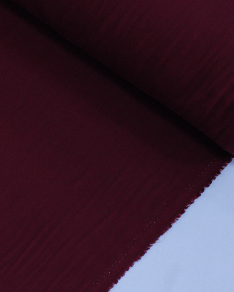 Tecido Viscose Texturizada Marsala