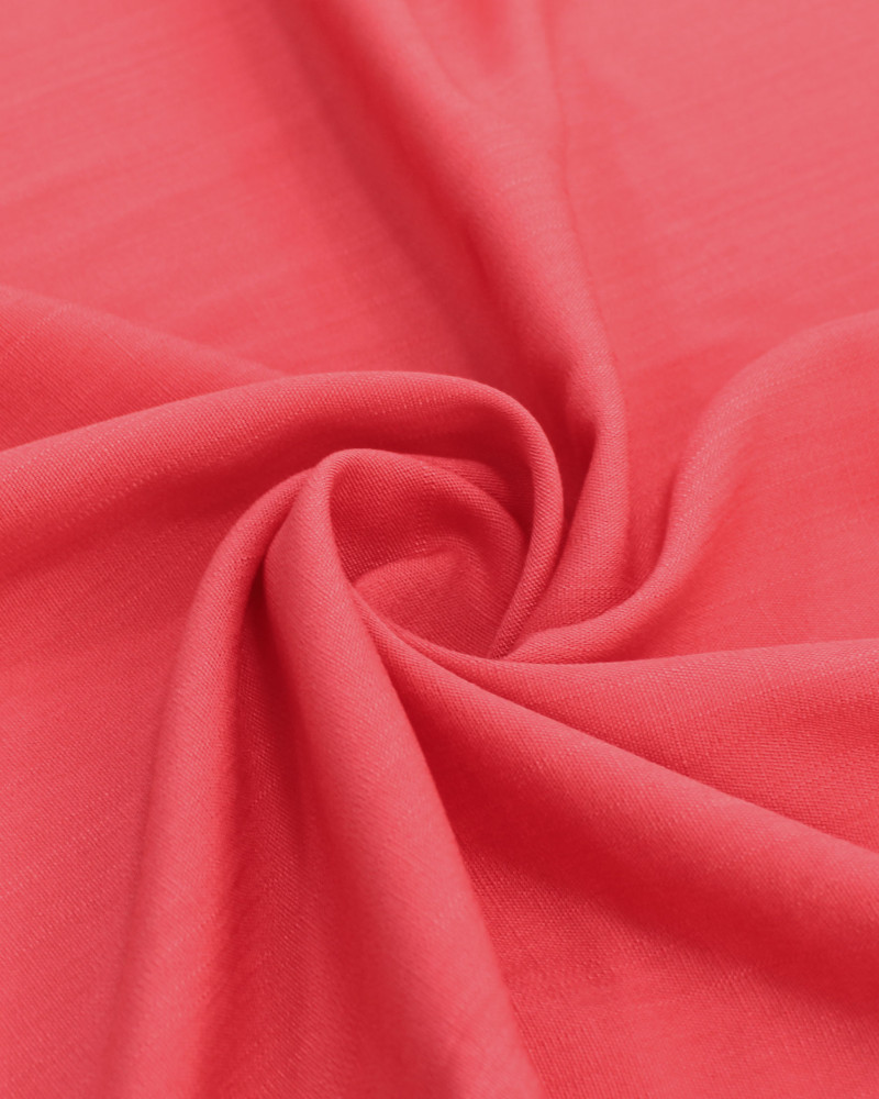 Tecido Viscose Texturizada Coral