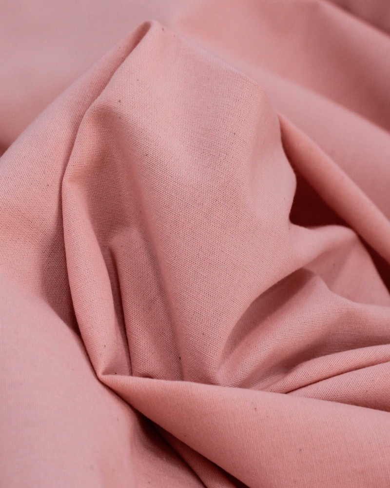 Tecido Linho Misto Rústico com Algodão Rosa Claro