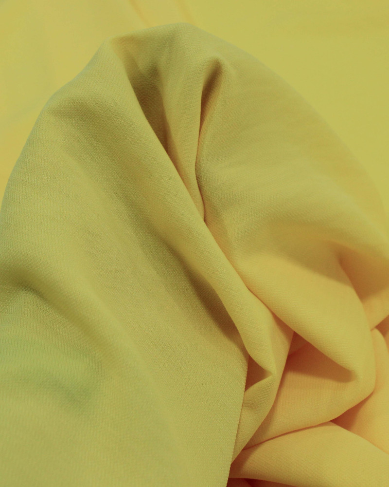 Tecido Crepe Salinas Sarjada Amarelo