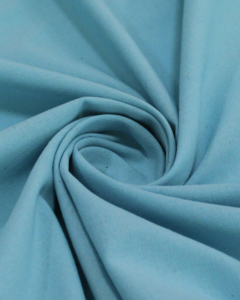 Tecido Linho Misto Rústico com Algodão Azul Bebê