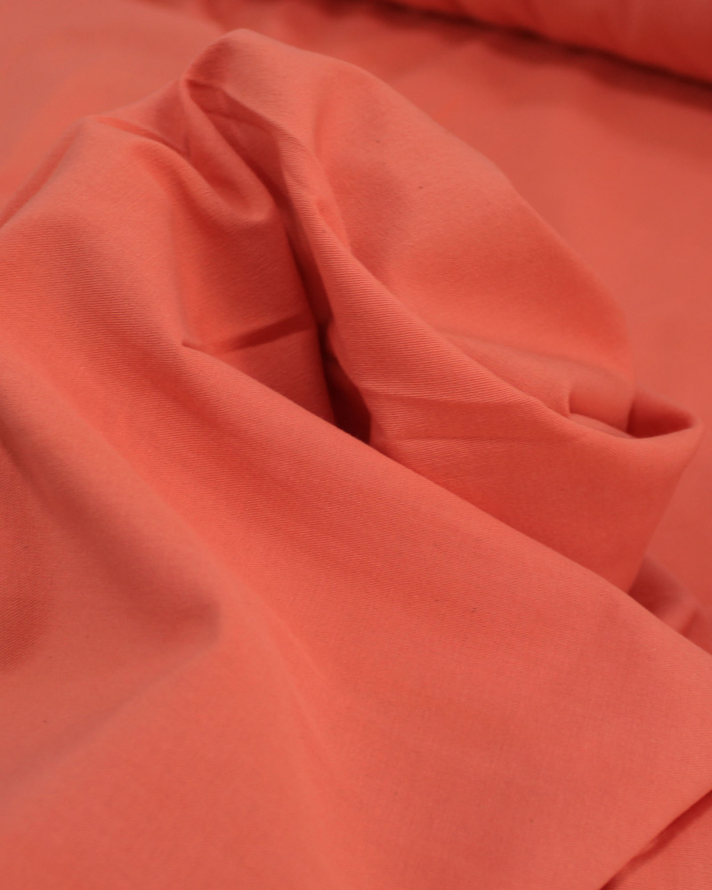 Tecido Tricoline Grossa Coral