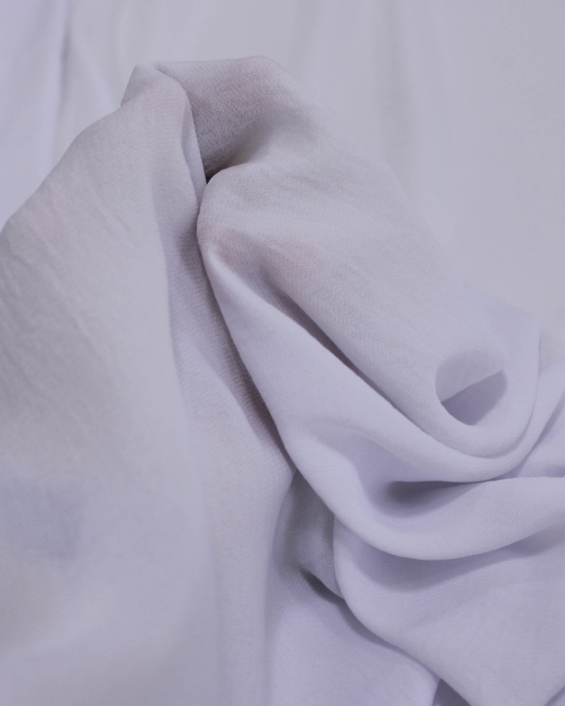 Tecido Crepe Salinas Sarjada Fina Branco