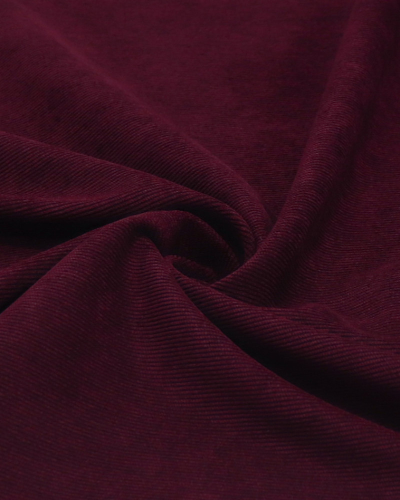 Tecido Veludo Micro Cotelê Vinho