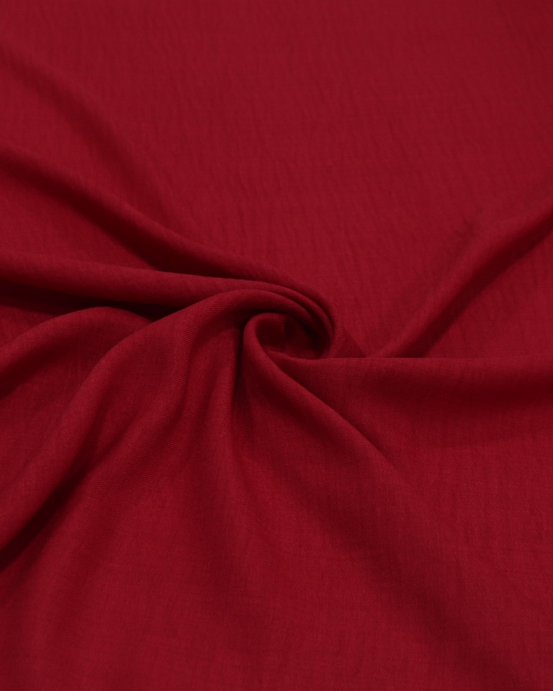 Tecido Crepe Duna Texturizado Vermelho Paixão