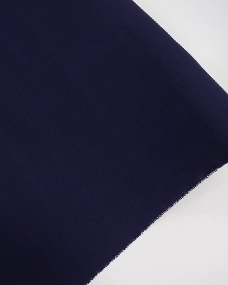 Tecido Crepe Duna Texturizado Azul Marinho Noite