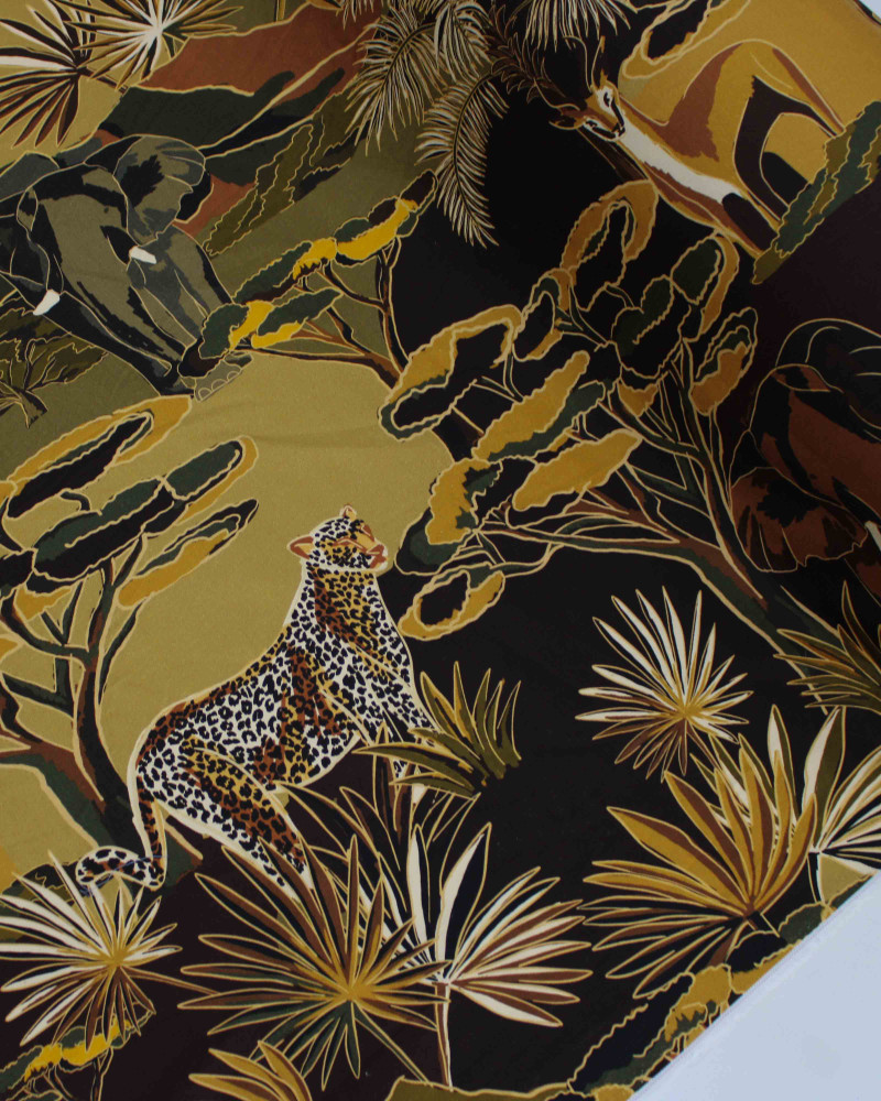 Tecido Sarja com Elastano Premium Safari Tons Terrosos 