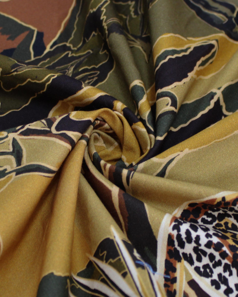 Tecido Sarja com Elastano Premium Safari Tons Terrosos 