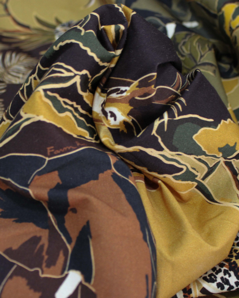 Tecido Sarja com Elastano Premium Safari Tons Terrosos 