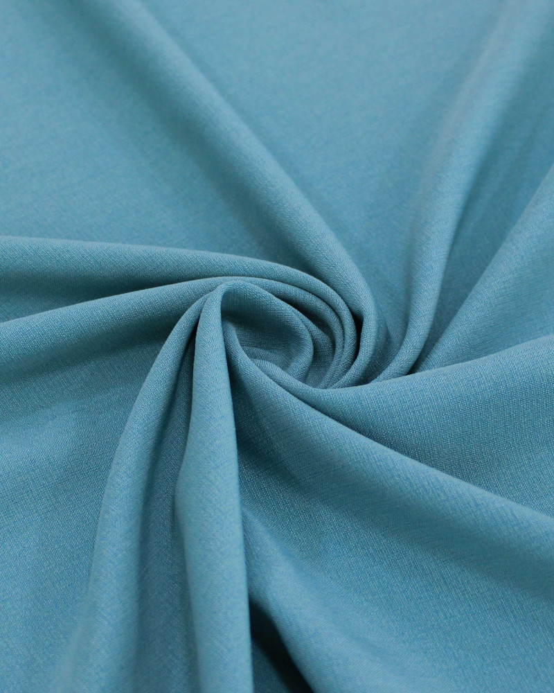 Tecido Crepe Texturizado com Elastano Verde Água