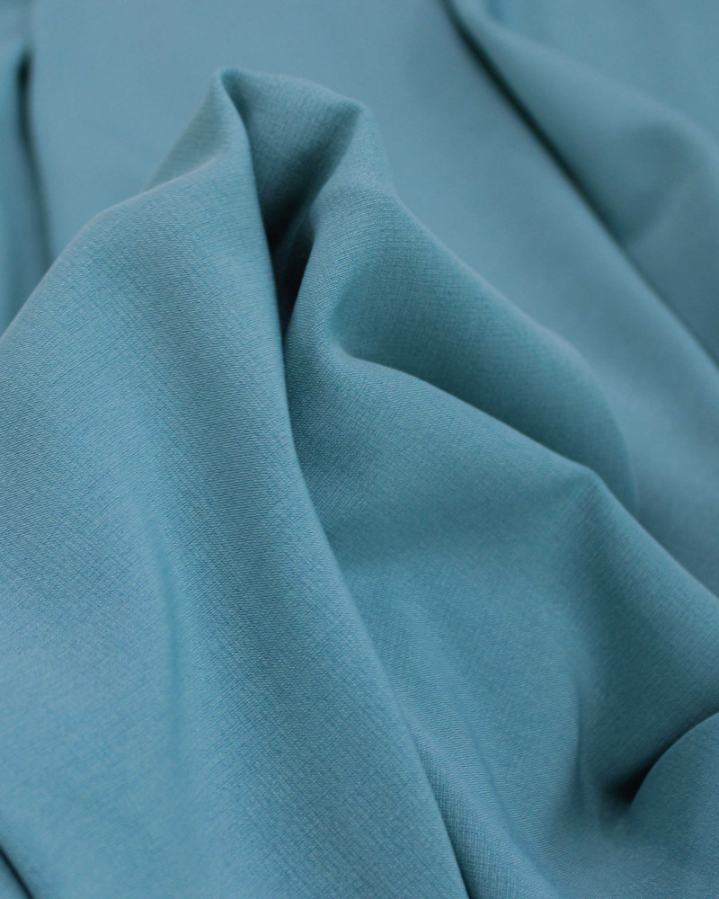 Tecido Crepe Texturizado com Elastano Verde Água