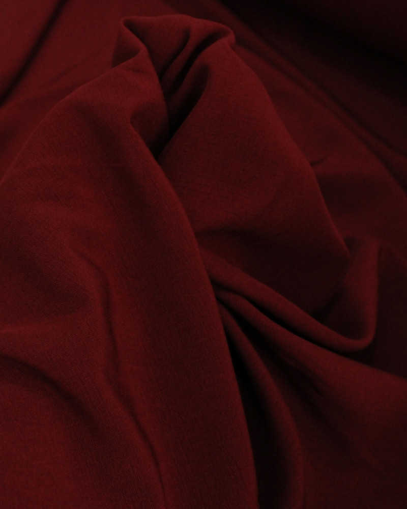 Tecido Crepe Texturizado com Elastano Vermelho Paixão