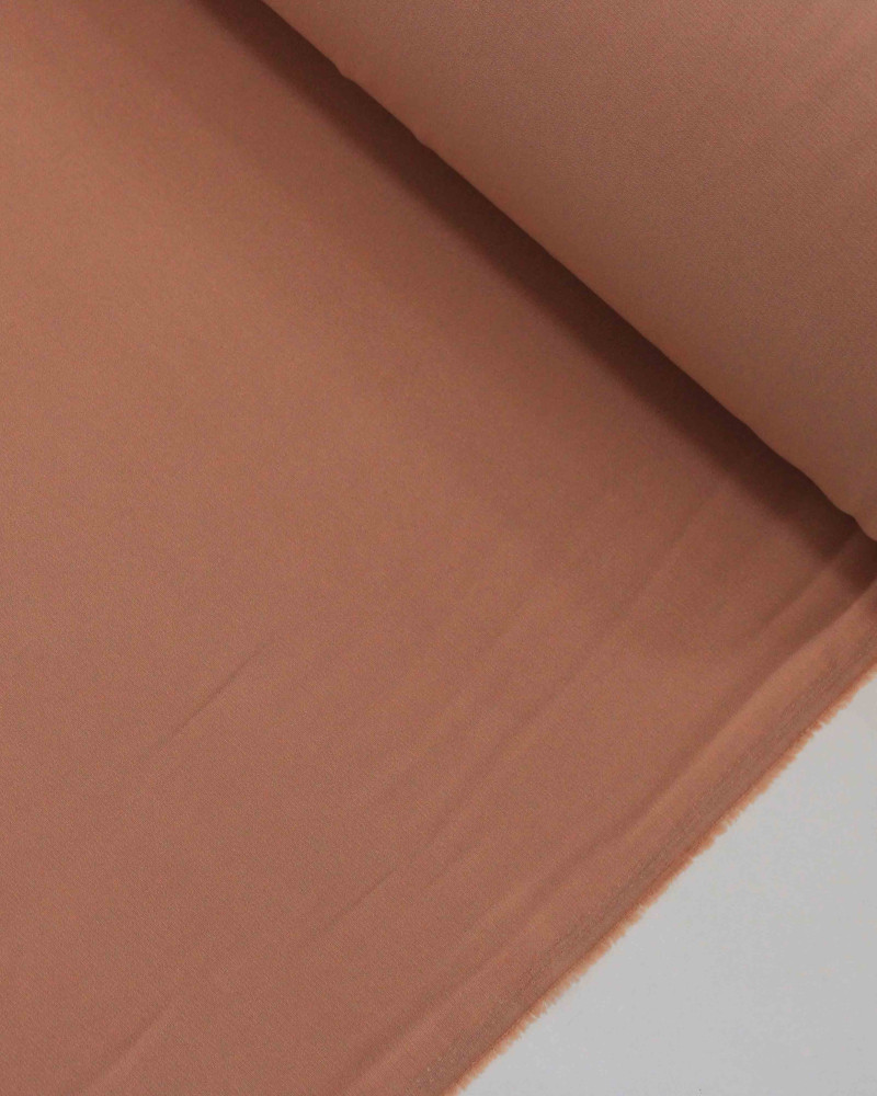 Tecido Crepe Texturizado com Elastano Salmão
