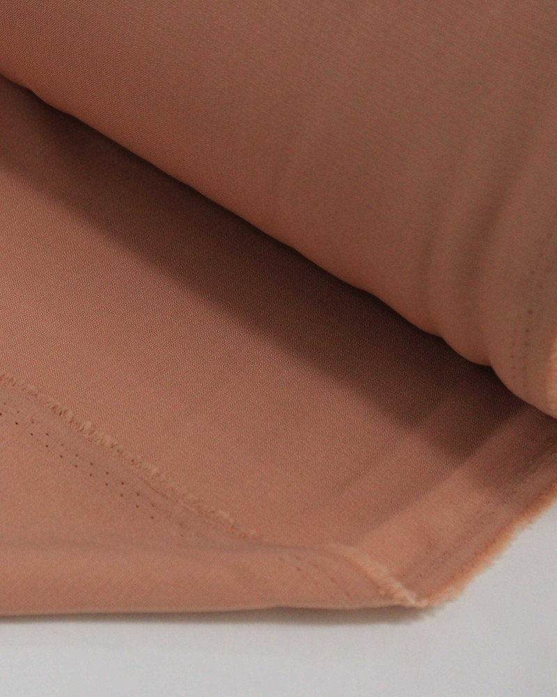 Tecido Crepe Texturizado com Elastano Salmão