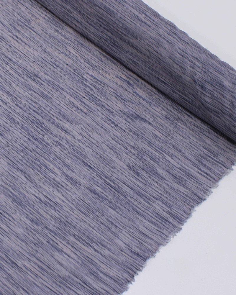 Tecido Crepe Salinas Riscos Cinza Escuro