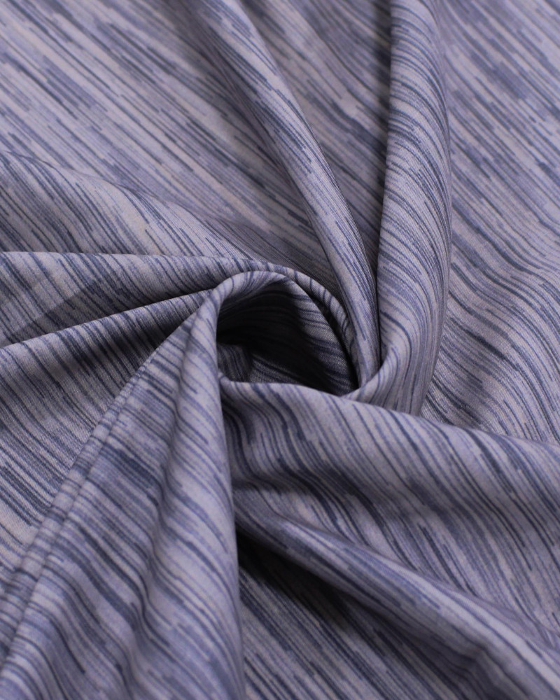 Tecido Crepe Salinas Riscos Cinza Escuro