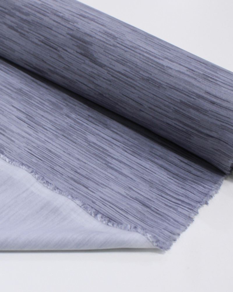 Tecido Crepe Salinas Riscos Cinza Claro