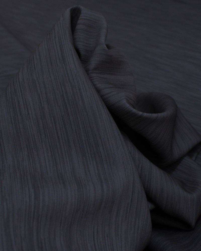 Tecido Micro Fibra Alfaiataria Riscos Cinza Grafite