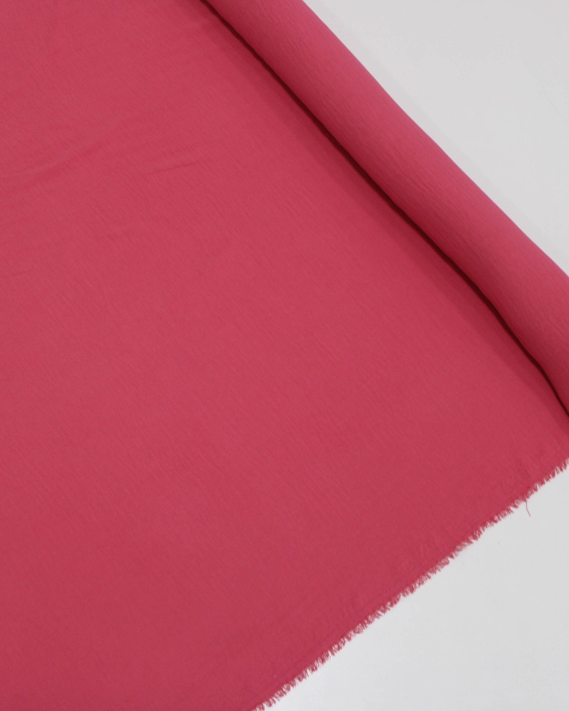 Tecido Crepe Duna Rosa Forte