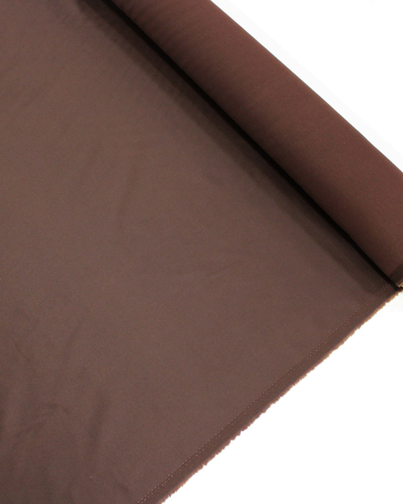 Tecido Sarja Acetinada Mista com Elastano Chocolate
