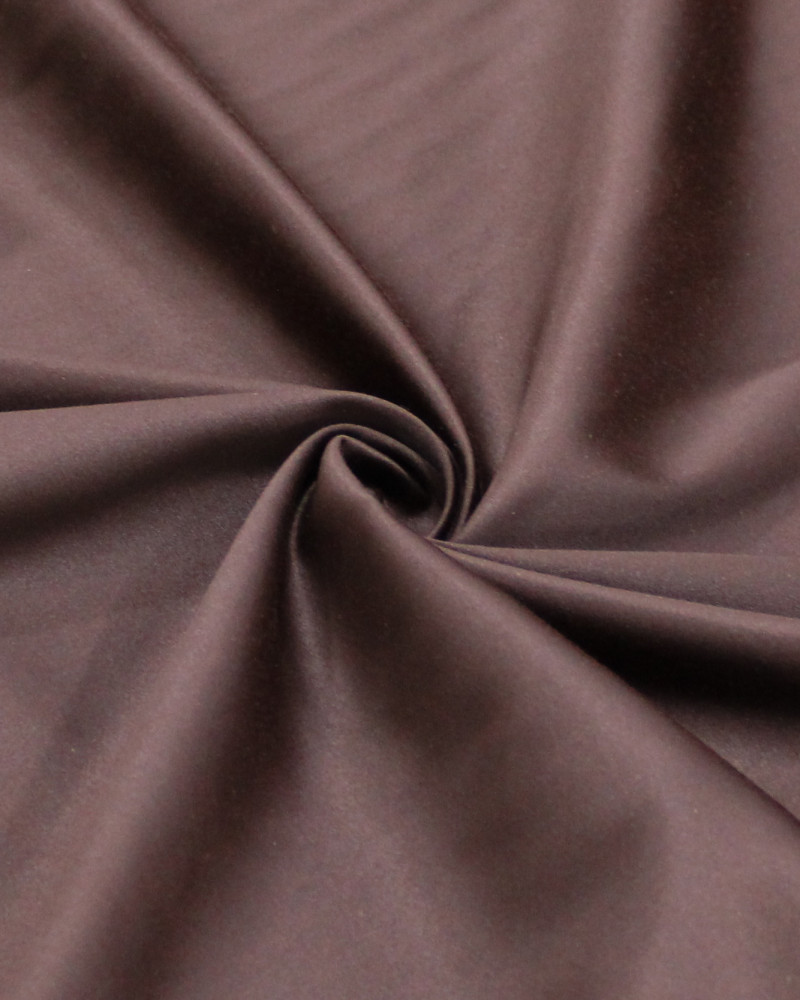 Tecido Sarja Acetinada Mista com Elastano Chocolate
