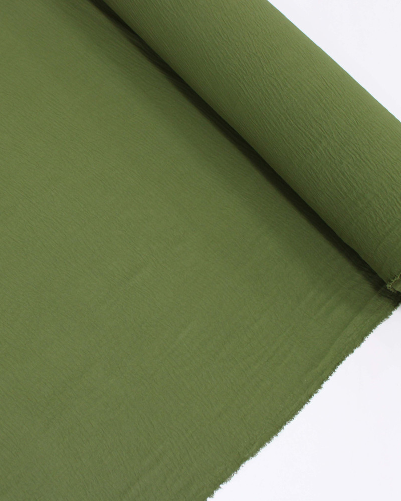 Tecido Crepe Duna Verde Militar
