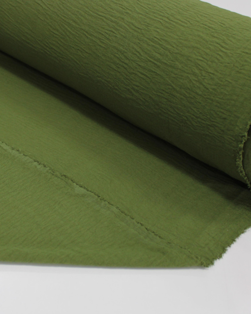 Tecido Crepe Duna Verde Militar