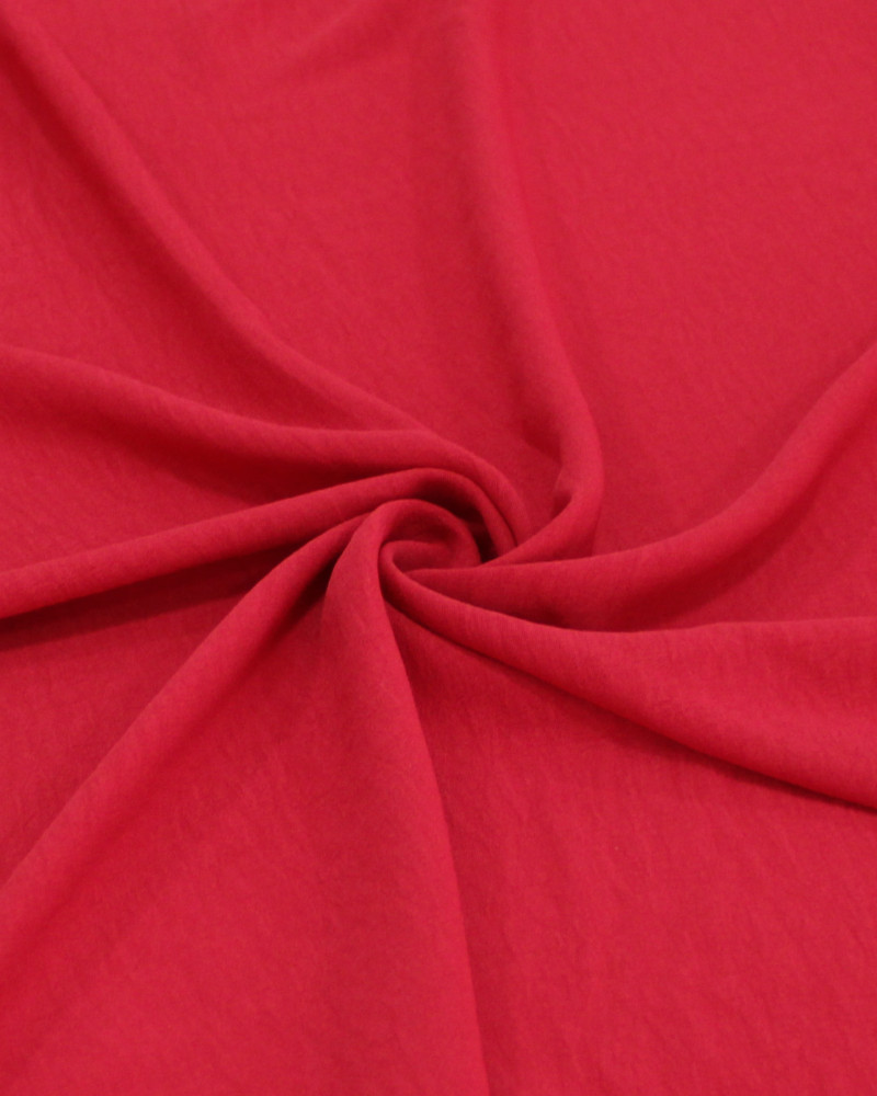 Tecido Crepe Duna Vermelho Rubi