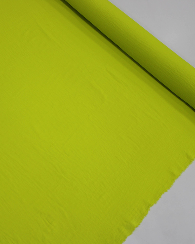 Tecido Crepe Duna Amarelo Neon