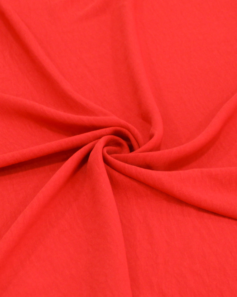 Tecido Crepe Duna Vermelho Vivo