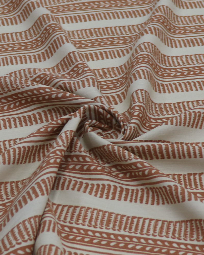 Tecido Viscose Texturizada Micro Pingos Irregulares Creme e Verde Musgo