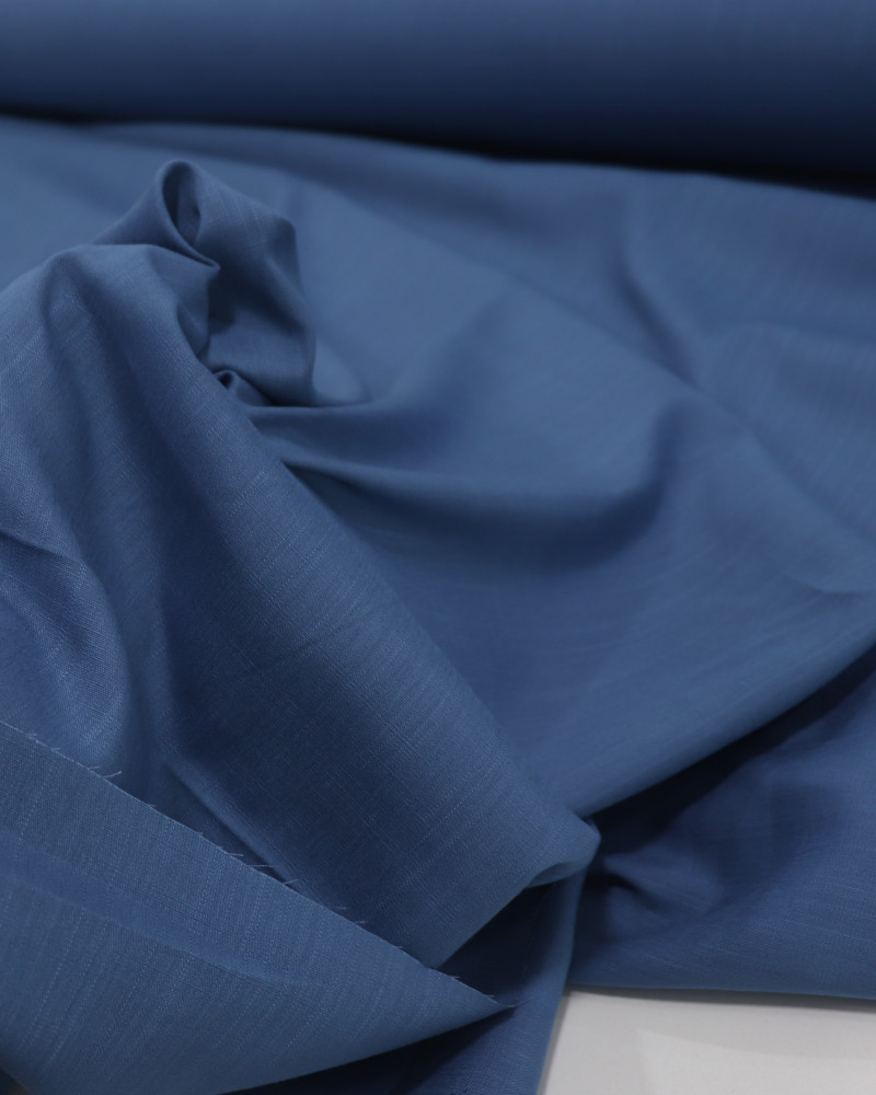 Tecido Viscose Texturizada Azul Força Aérea