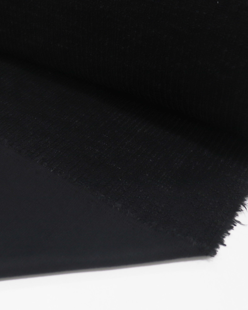 Tecido Malha Tweed Preto