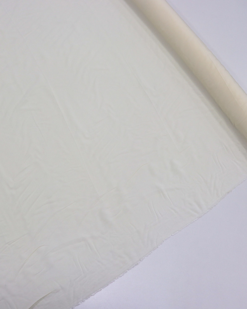 Tecido Crepe Fino Com Elastano Offwhite