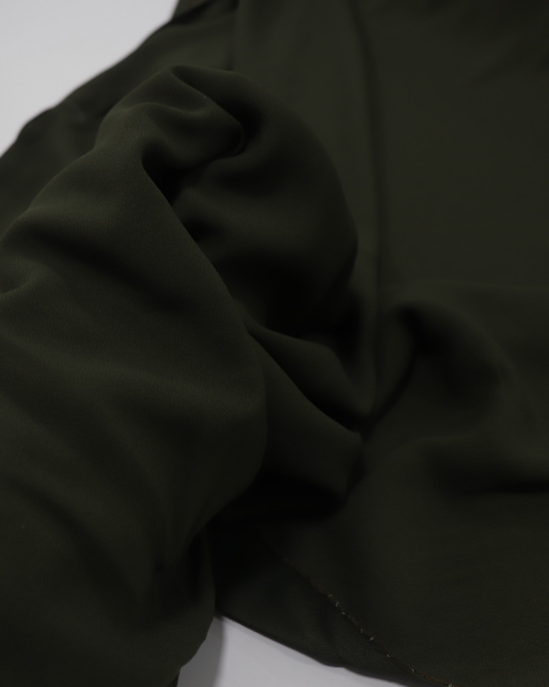 Tecido Crepe Madame Verde Militar