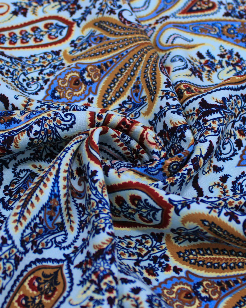 Tecido Viscose Multi Cashmere Tons Frios