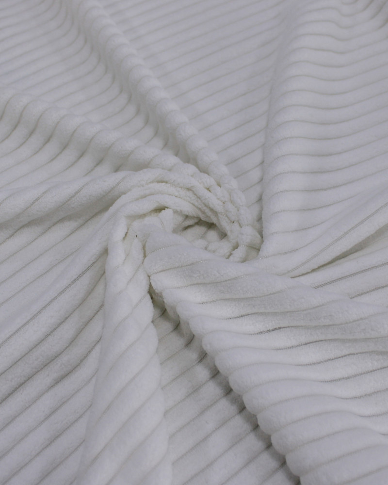 Tecido Veludo Cotelê Jumbo Offwhite