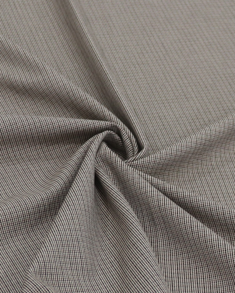 Tecido Crepe de Alfaiataria Italiano Micro Geométrico Tons Terrosos