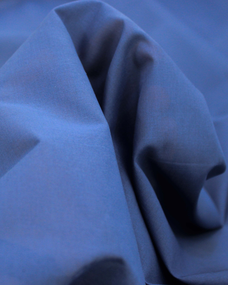 Tecido Cambraia de Algodão Azul Petróleo